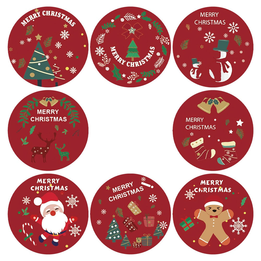 Merry christmas stickers - variant